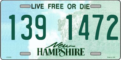 NH license plate 1391472