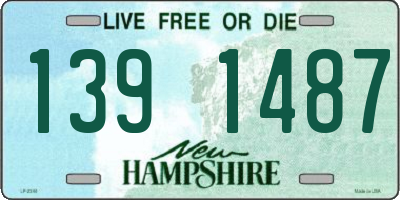 NH license plate 1391487