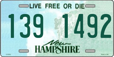 NH license plate 1391492