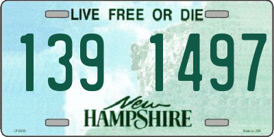 NH license plate 1391497