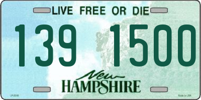 NH license plate 1391500