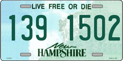 NH license plate 1391502