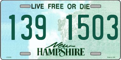 NH license plate 1391503