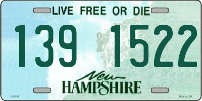 NH license plate 1391522