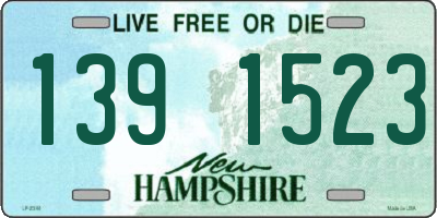 NH license plate 1391523
