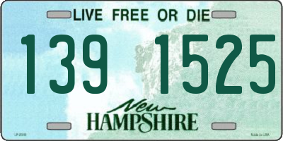 NH license plate 1391525