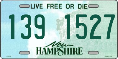 NH license plate 1391527