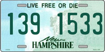 NH license plate 1391533