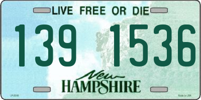 NH license plate 1391536