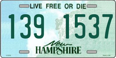 NH license plate 1391537