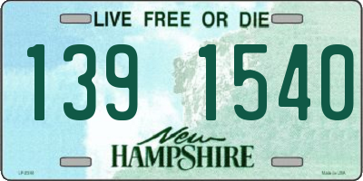 NH license plate 1391540
