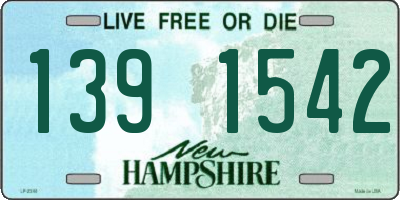 NH license plate 1391542