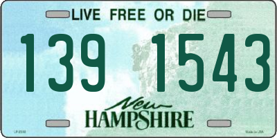 NH license plate 1391543