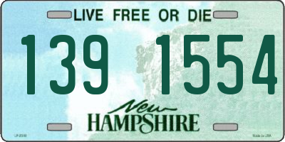 NH license plate 1391554