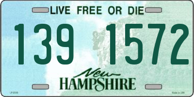 NH license plate 1391572