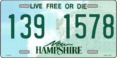 NH license plate 1391578