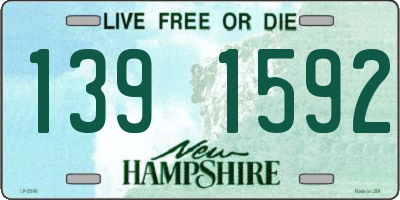 NH license plate 1391592
