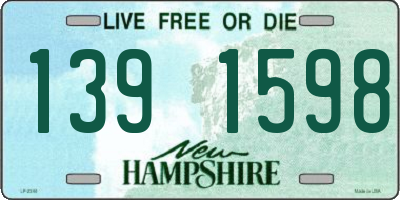 NH license plate 1391598