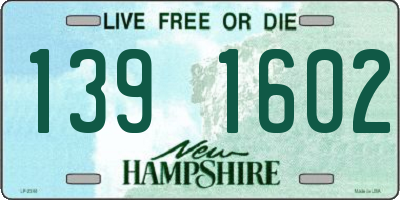 NH license plate 1391602