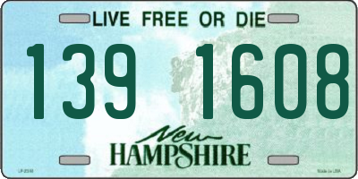 NH license plate 1391608