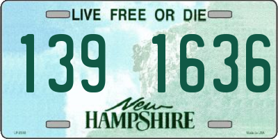 NH license plate 1391636