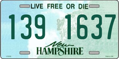 NH license plate 1391637