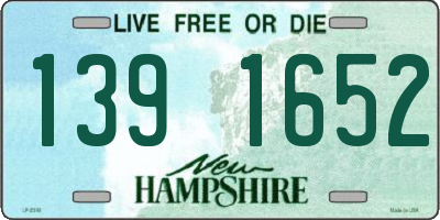 NH license plate 1391652