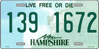 NH license plate 1391672