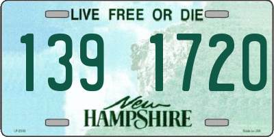 NH license plate 1391720