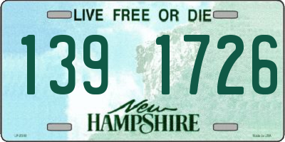 NH license plate 1391726