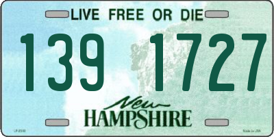NH license plate 1391727
