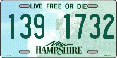 NH license plate 1391732