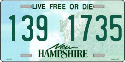 NH license plate 1391735