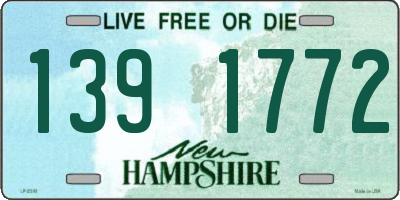 NH license plate 1391772