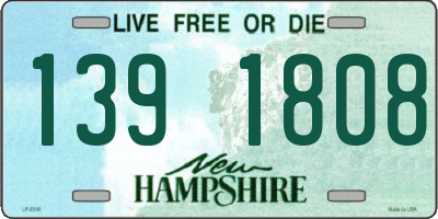 NH license plate 1391808