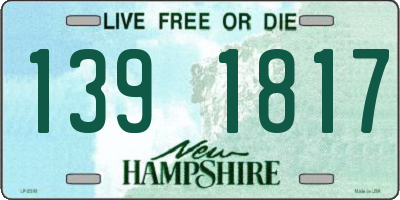 NH license plate 1391817