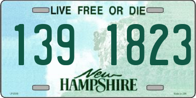 NH license plate 1391823