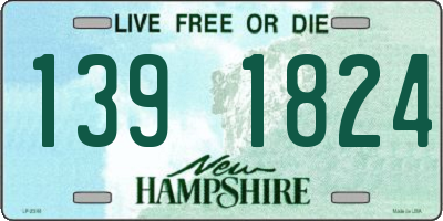 NH license plate 1391824