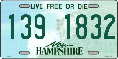 NH license plate 1391832