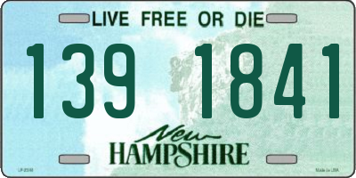 NH license plate 1391841