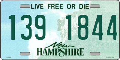 NH license plate 1391844