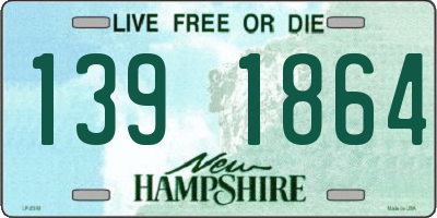 NH license plate 1391864