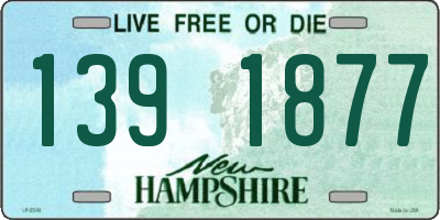 NH license plate 1391877