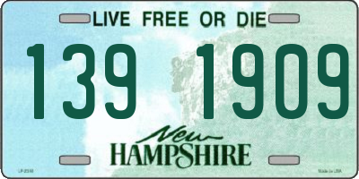 NH license plate 1391909