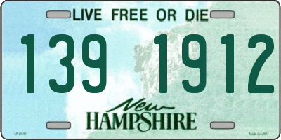NH license plate 1391912