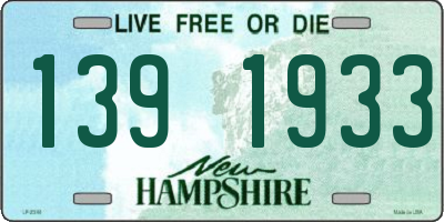 NH license plate 1391933