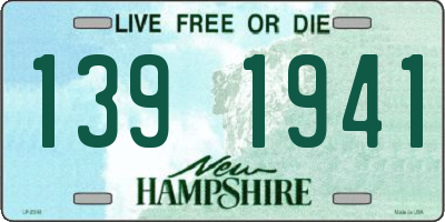 NH license plate 1391941