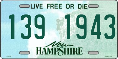 NH license plate 1391943