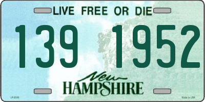 NH license plate 1391952