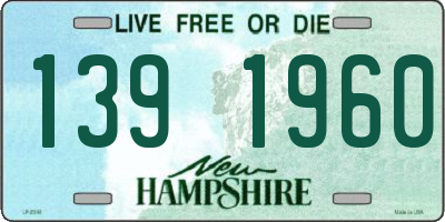 NH license plate 1391960